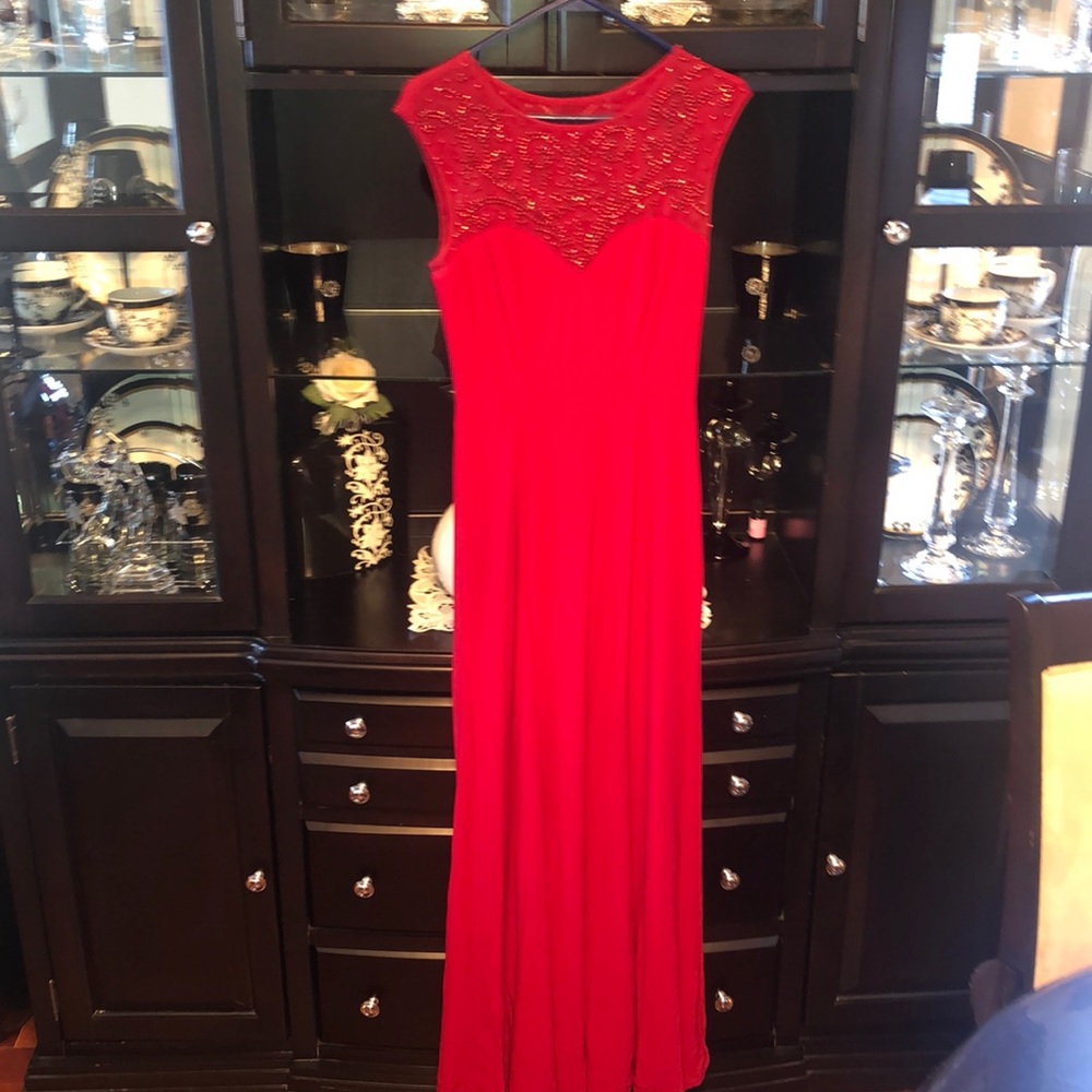 Beautiful red gown